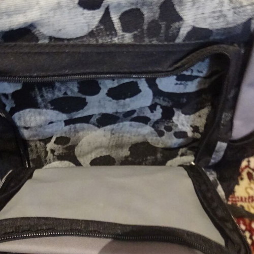 School bag used with 2 bottle holders