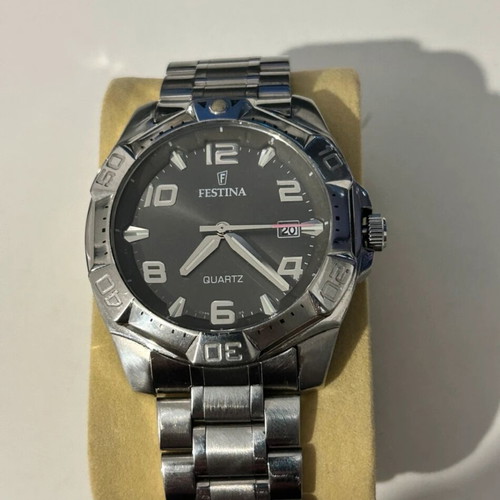 Festina men's watch silver, like new