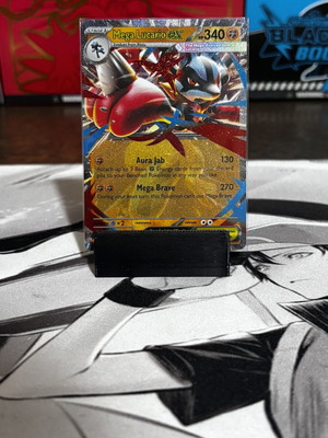 Mega Lucario Pokemon Card like new from Mega Evolution Base Set EX