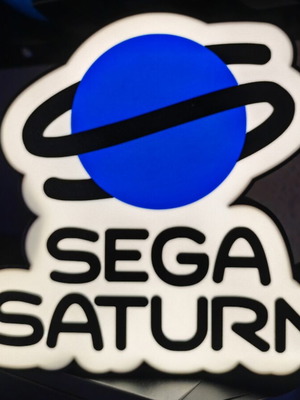 Sega Saturn φωτιστικό σαν καινούργιο, USB με διακόπτη, 20x10cm