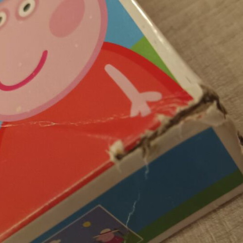 Peppa Pig puzzle used, 48 large pieces with missing parts