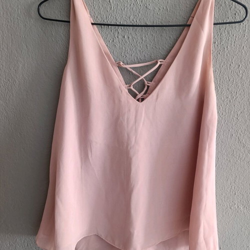 Stradivarius sleeveless top like new, pink and purple, size S