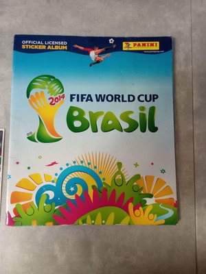 Άλμπουμ χαρτάκια αυτοκόλλητα Panini FIFA World Cup Brasil 2014 μεταχειρισμένο