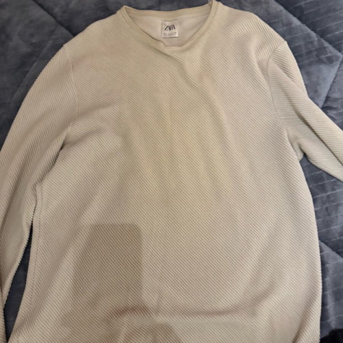 Zara blouse used, beige, size M