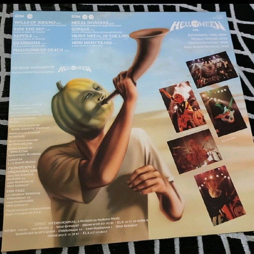 Helloween Walls Of Jericho vinyl record used, metal
