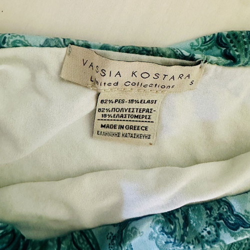 Vassia Kostara Bikini set size S turquoise like new