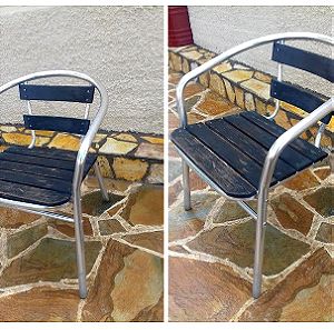 αλουμίνια πολυθρόνα / καρέκλα κήπου / βεραντας /