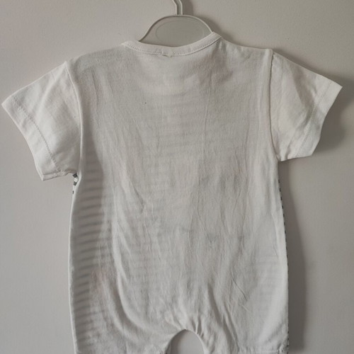 Kinder short-sleeve romper girl white new