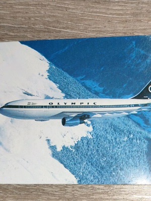 Olympic Airways aviation card used, Airbus A300