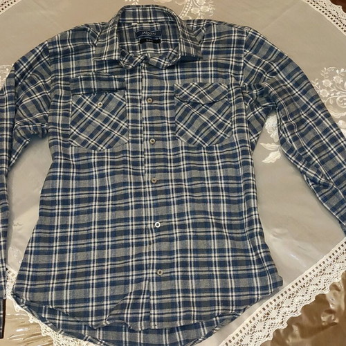Jasmen Blue Medium Checkered Shirt used