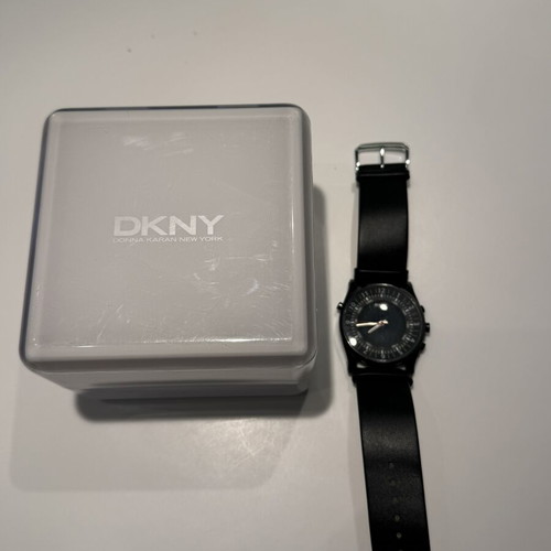 DKNY men's watch black with hands used