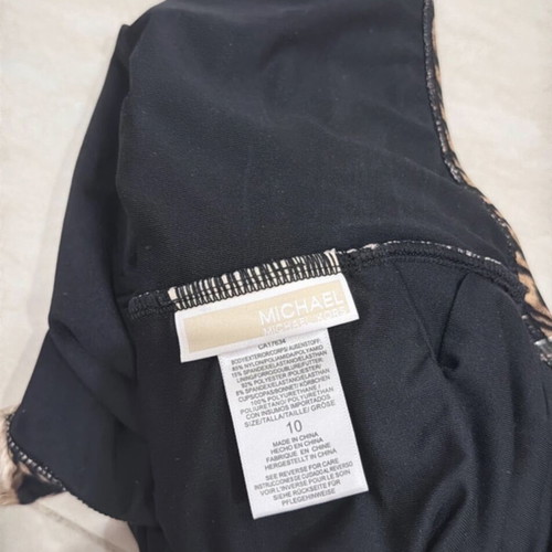 Michael Kors swimsuit, black and brown, size M