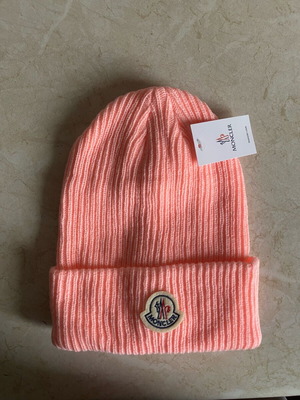 Moncler hat new pink, one size, women's