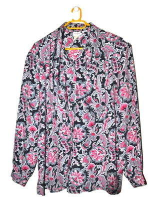 Women's printed shirt pink black gray XL XXL like new