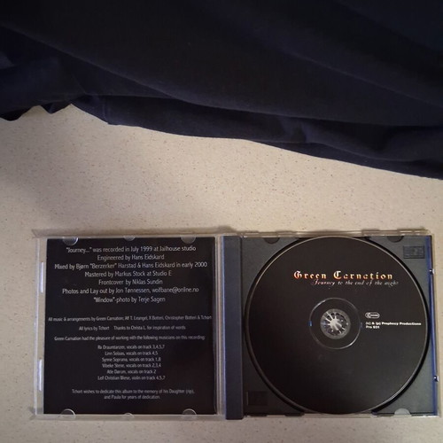Green Carnation Journey to the End of the Night CD, metal