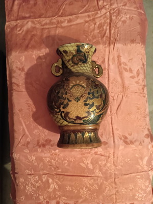 Large vase with Japanese motifs, 1980s