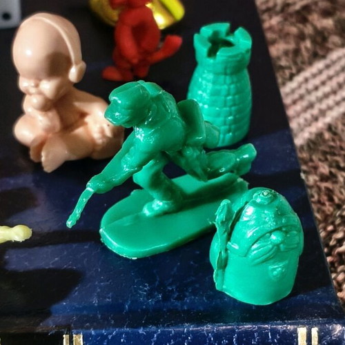 Vintage toys used, set of 18 pieces