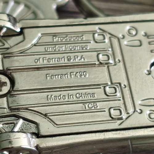 Ferrari F430 miniature keychain like new, silver