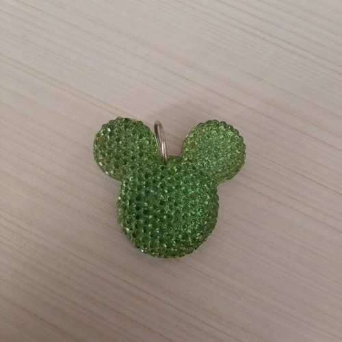 Micky Mouse pendant used with green diamonds