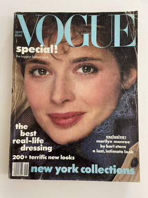 Περιοδικό Vogue 1982 μεταχειρισμένο με εξώφυλλο Isabella Rossellini