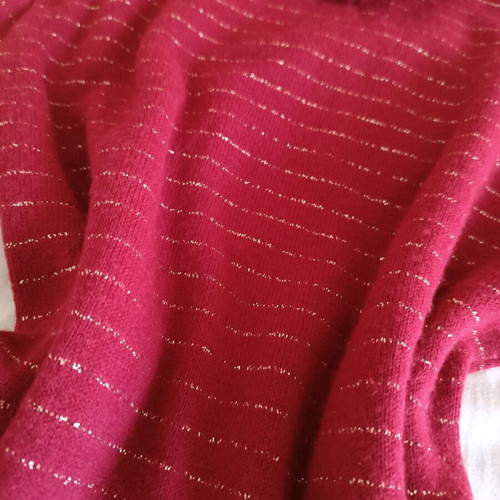 Striped turtleneck with glitter, size S, like new
