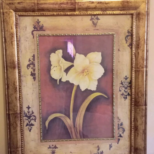 Price drop!! Large frame with antique frame.
