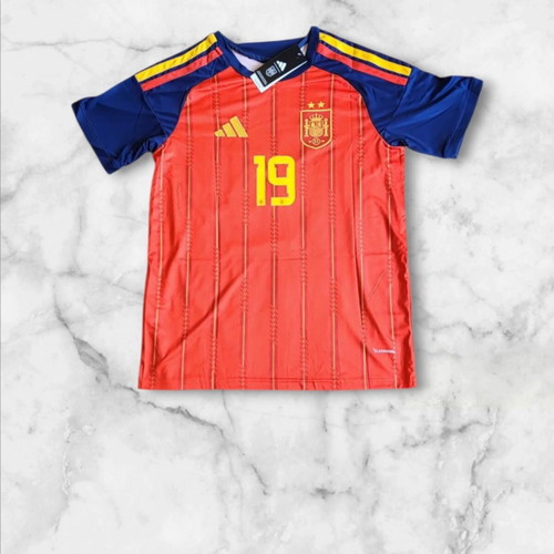 Spain Home Kit 2026 World Cup jersey, size M, number 19 Lamine Yamal