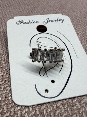 Ear cuff new, silver color