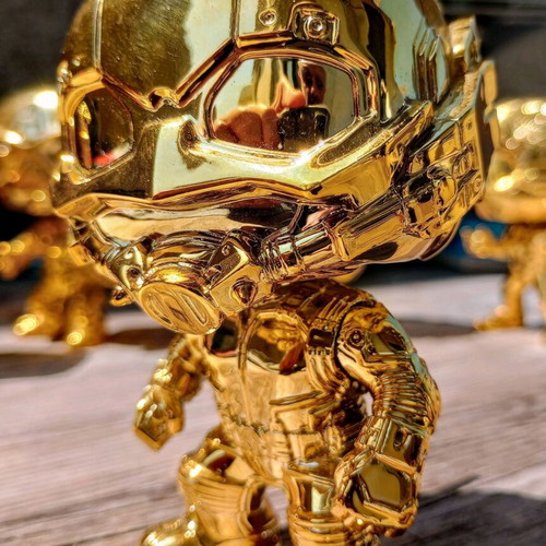 Funko Marvel gold edition used, set of 6
