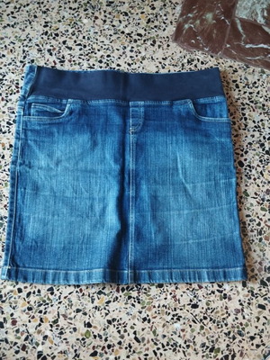 Denim skirt like new, blue, size XXL