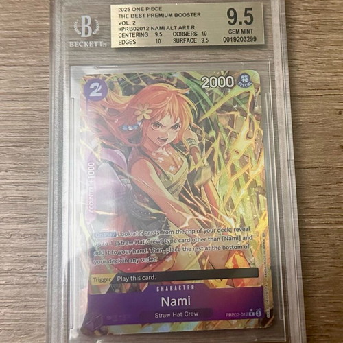 One Piece TCG Nami Beckett 9.5 card new -  130,00 - Vendora.cy