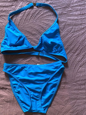 Ostraco bikini new, size 46, blue with laser-cut details