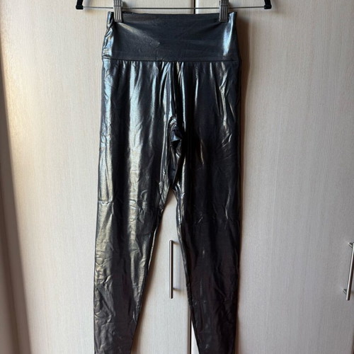 OYSHO Metallic Leggings New, Size S, Black/Silver