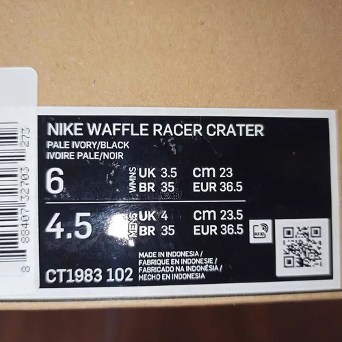 Nike women's Waffle Racer Crater trainers new, size 36.5