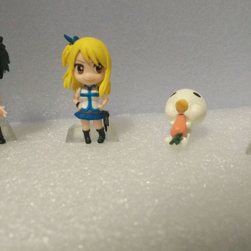 Fairy Tail Anime Chibi Figures set of 6, like new