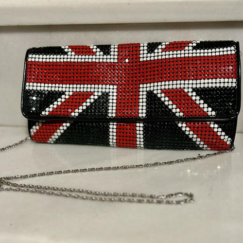 Crossbody bag like new, blue and red