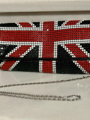 Crossbody bag like new, blue and red
