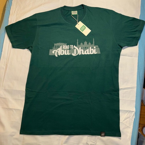 Authentic collector Panathinaikos BC "Road to Abu Dhabi" T-shirt Large new