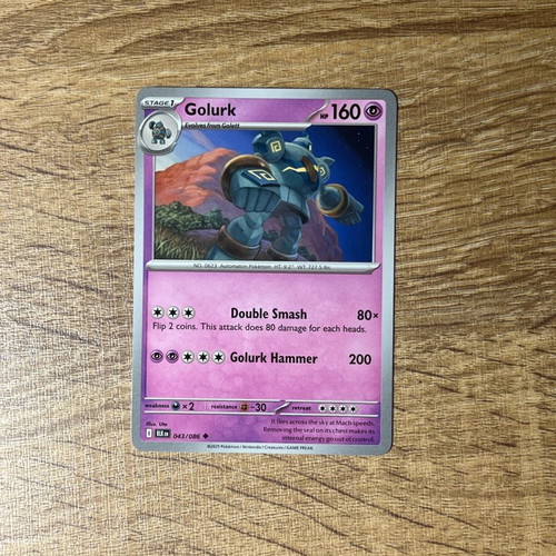 Κάρτα Golurk Pokemon Black Bolt σαν καινούργια