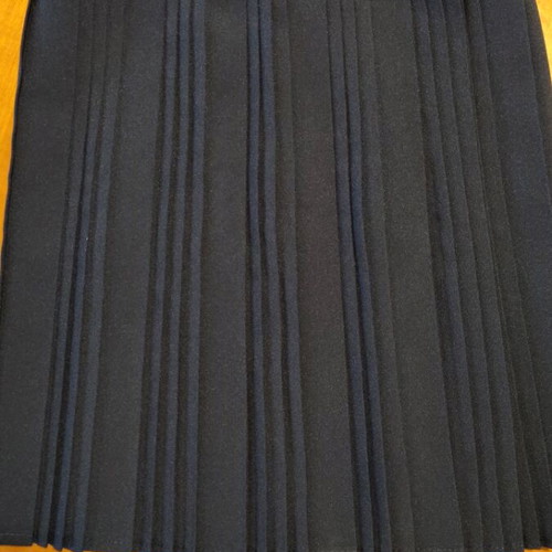 Girls' blue pleated parade skirt used, size 14