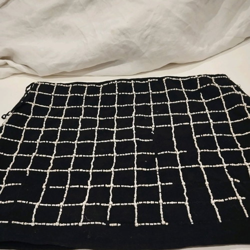 Zara mini skirt with pearls used, size M, black