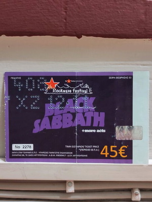 Ozzy & Friends concert ticket 1/7/2012 like new