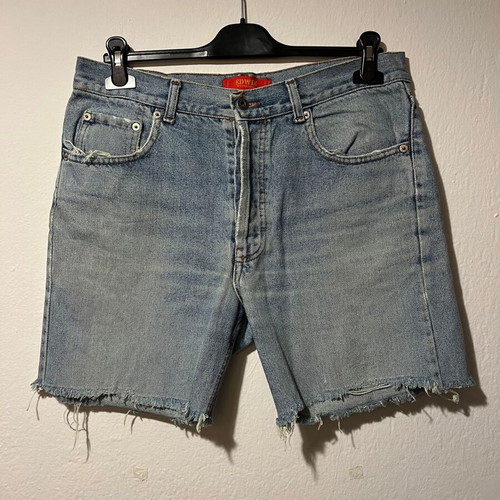 Edwin men jeans shorts used, size 34, blue