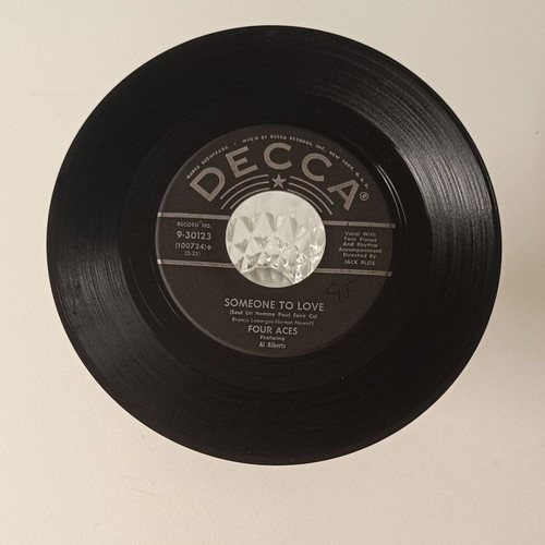 Decca 45 RPM Vinyl Record like new with Four Aces hits