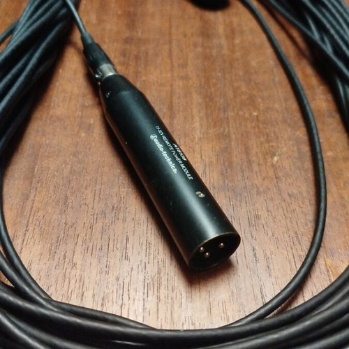 Audio-Technica Condenser Microphone cardioid, like new, 15m cable