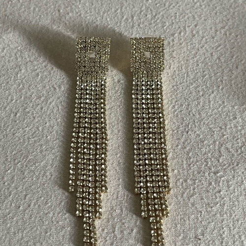 Women's long earrings new, gold and silver color