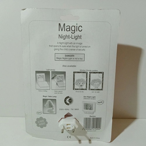 Mattel Barbie night light 1999 new European power 230V-50Hz