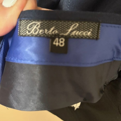 Berto Lucci men's suit pants blue like new size 48 L