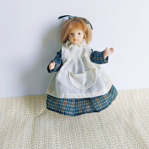 Vintage Small French Doll with Ceramic Body like new