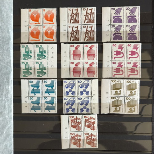 Berlin Deutsche Bundespost Stamp Set 10 Values mint condition 1971–1973
